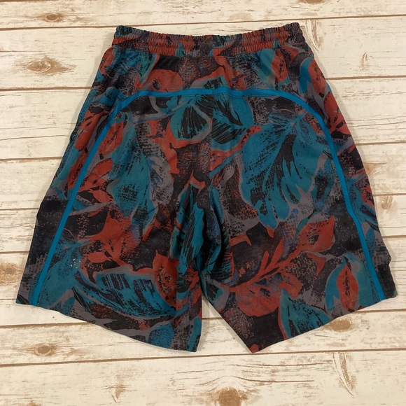 Lululemon Pace Breaker Short 9" *Linerless Tropical Shadow Shark Teal Multi Med - Picture 10 of 15
